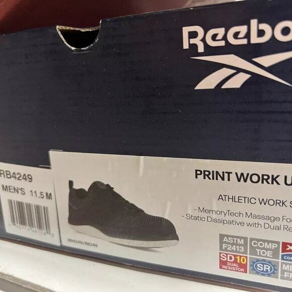 Reebok Print Work ULTK Mens Sneaker Black 11.5 M